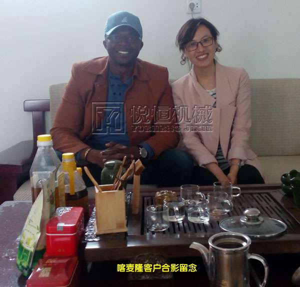 喀麥隆客戶考察棕櫚油設(shè)備